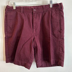 Men's J. Crew Dark Red Casual Shorts Size 33